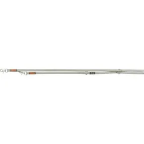 BE NORDIC kožené prepínacie vodítko - svetlo šedá L-XL: 2,00 m/25mm